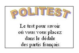 POLITEST, testez votre positionnement politique.